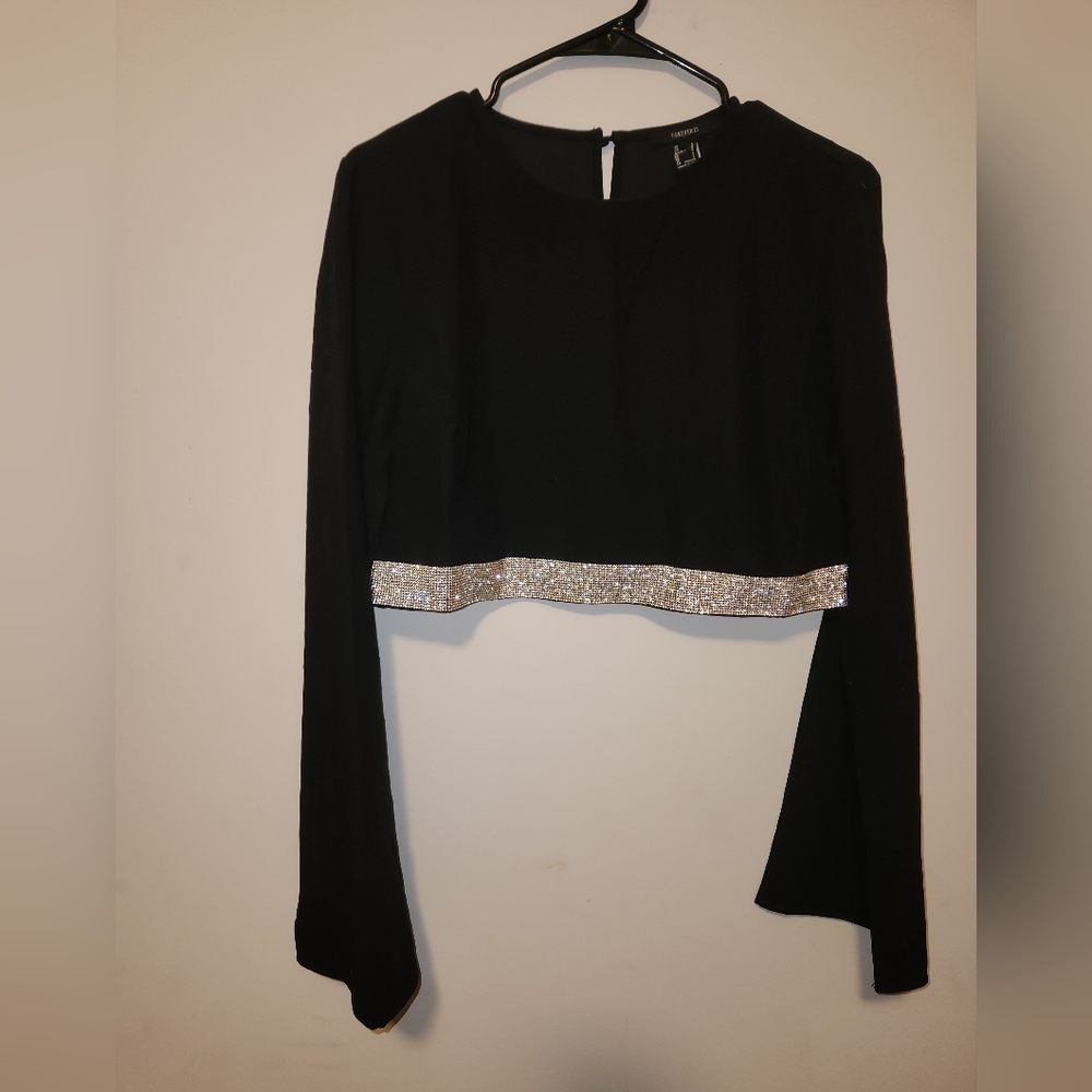 Rhinestone crop top
